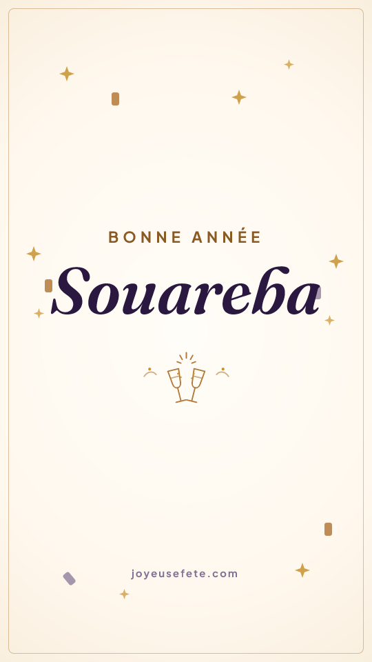 Image « Bonne année Souareba » au format story