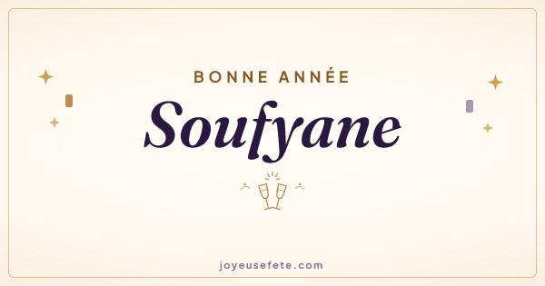 Image « Bonne année Soufyane » au format large