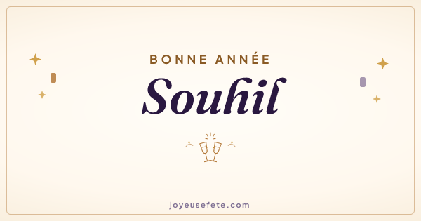 Image « Bonne année Souhil » au format large