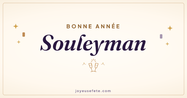 Image « Bonne année Souleyman » au format large