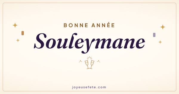 Image « Bonne année Souleymane » au format large