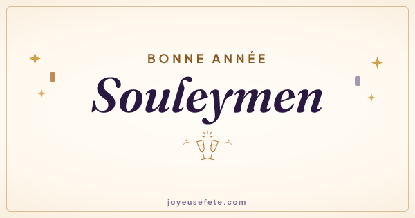 Image « Bonne année Souleymen » au format large