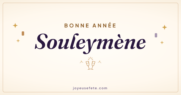 Image « Bonne année Souleymène » au format large