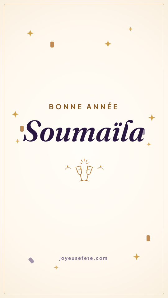 Image « Bonne année Soumaïla » au format story
