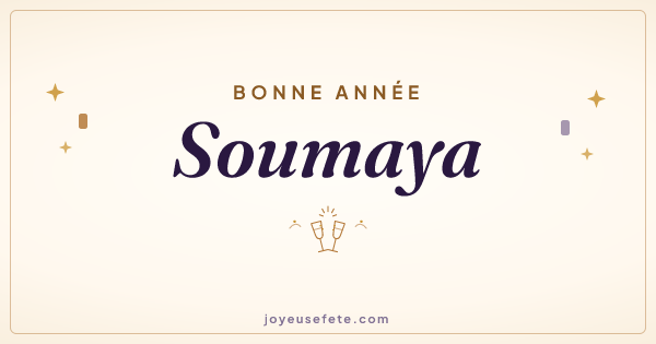 Image « Bonne année Soumaya » au format large