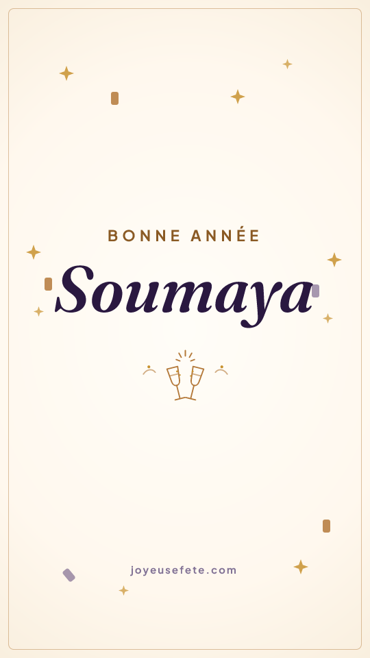 Image « Bonne année Soumaya » au format story