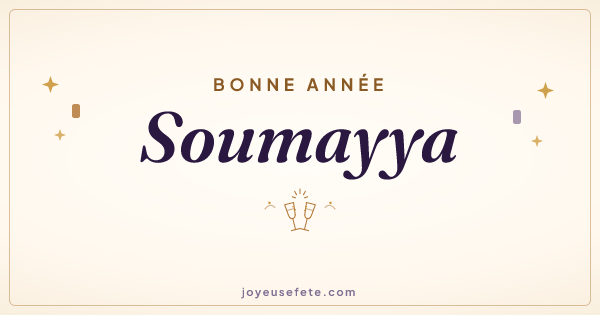 Image « Bonne année Soumayya » au format large
