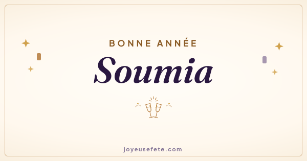 Image « Bonne année Soumia » au format large
