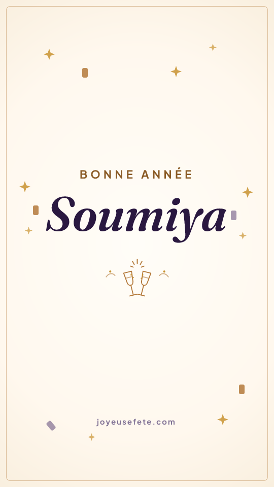 Image « Bonne année Soumiya » au format story