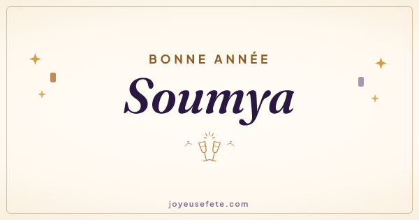 Image « Bonne année Soumya » au format large