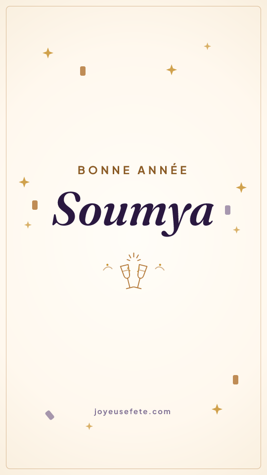 Image « Bonne année Soumya » au format story