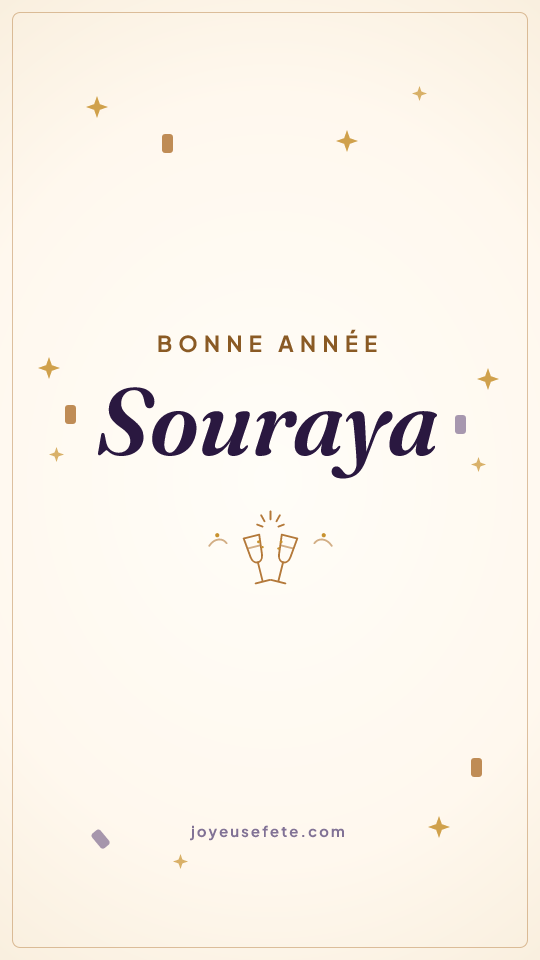 Image « Bonne année Souraya » au format story
