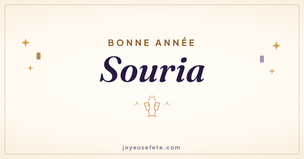 Image « Bonne année Souria » au format large