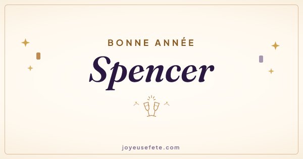 Image « Bonne année Spencer » au format large
