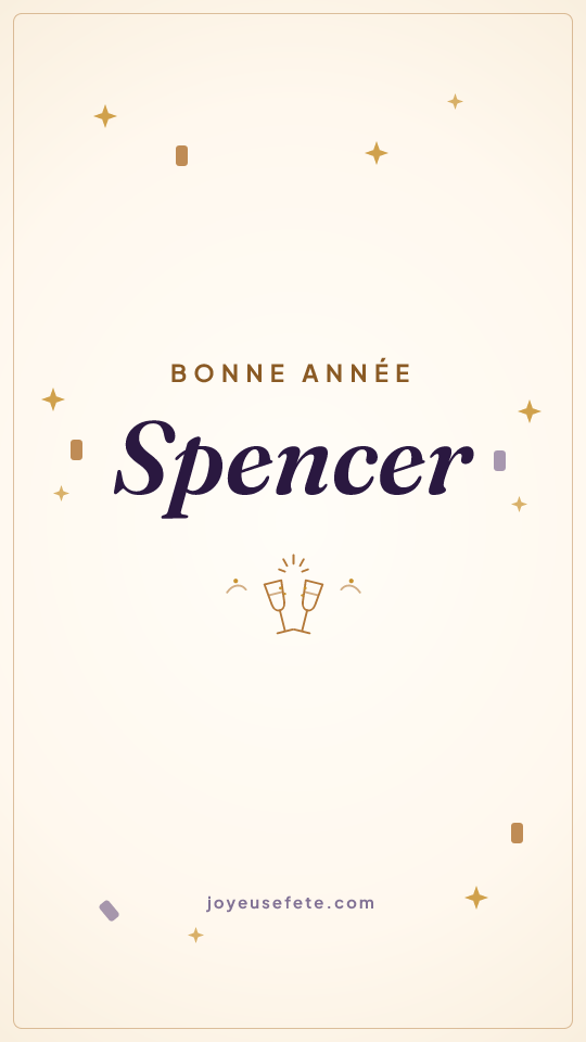 Image « Bonne année Spencer » au format story