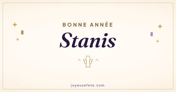 Image « Bonne année Stanis » au format large