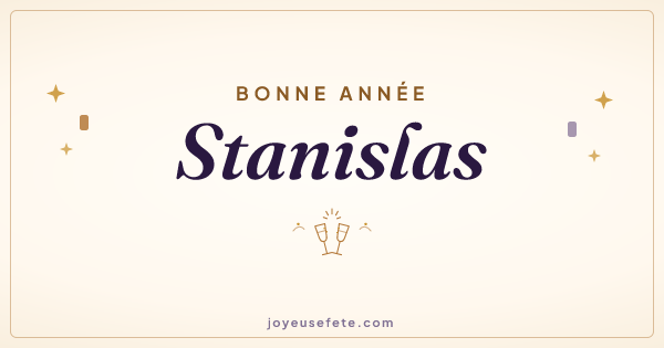 Image « Bonne année Stanislas » au format large