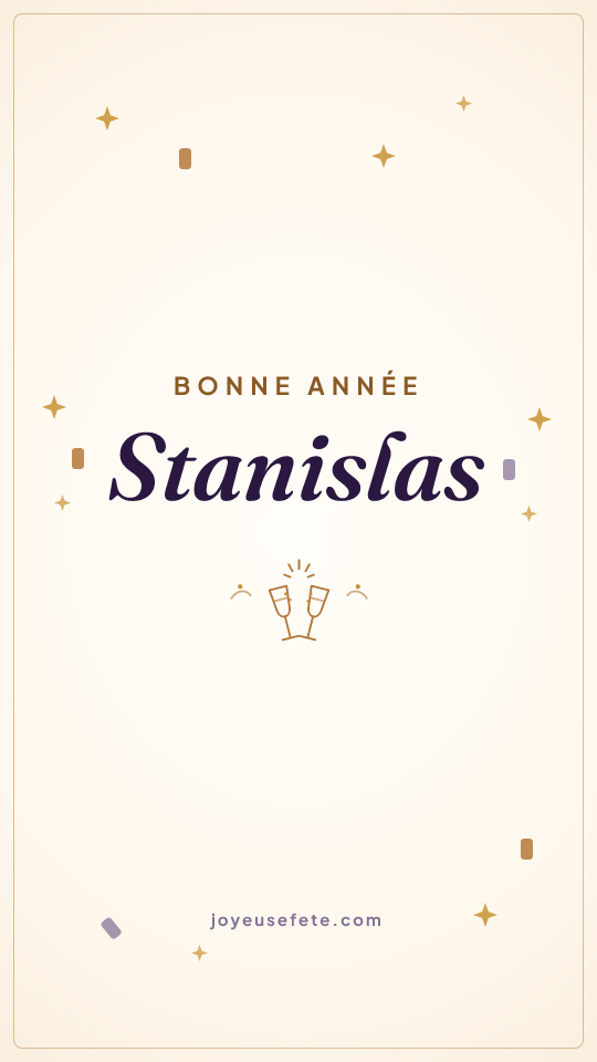 Image « Bonne année Stanislas » au format story