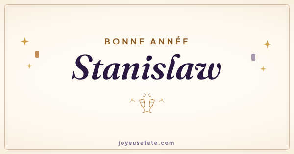 Image « Bonne année Stanislaw » au format large