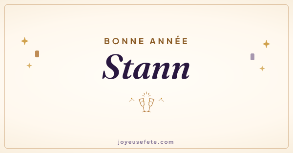 Image « Bonne année Stann » au format large