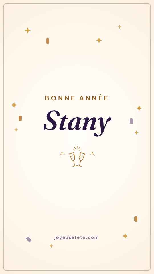 Image « Bonne année Stany » au format story