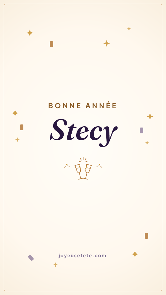 Image « Bonne année Stecy » au format story
