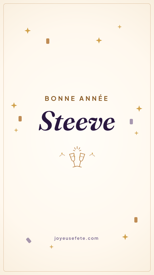 Image « Bonne année Steeve » au format story