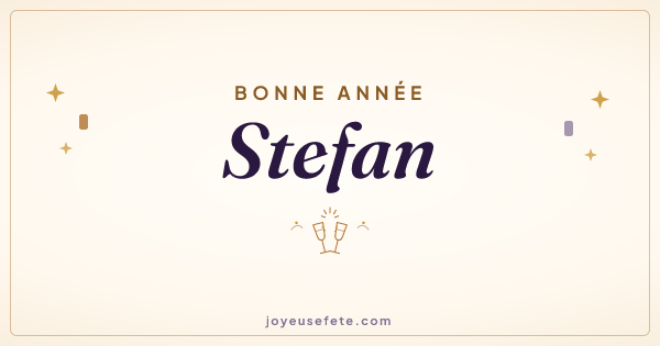 Image « Bonne année Stefan » au format large