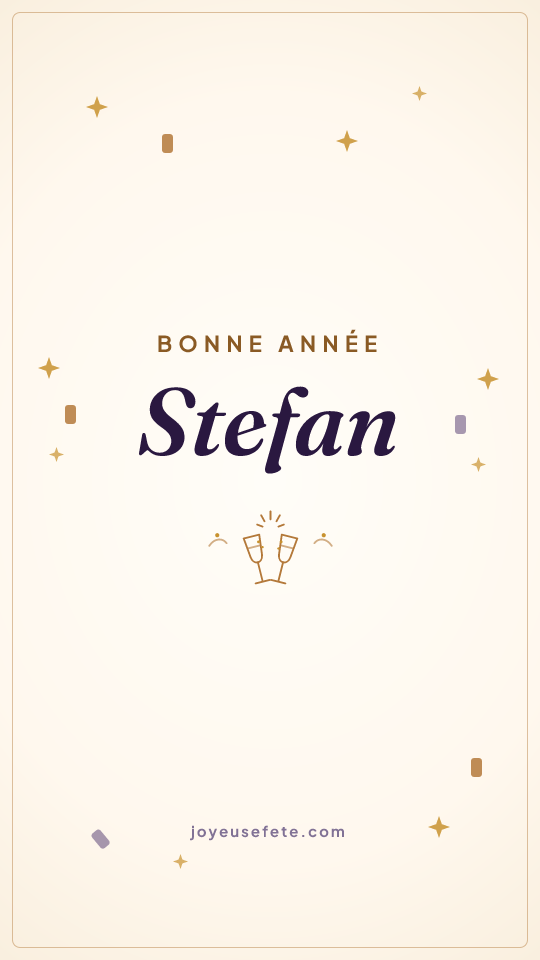 Image « Bonne année Stefan » au format story