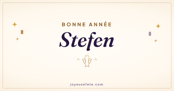 Image « Bonne année Stefen » au format large