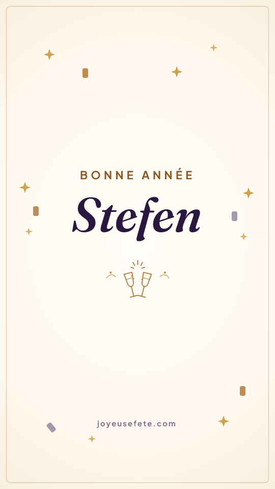 Image « Bonne année Stefen » au format story