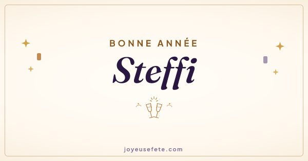 Image « Bonne année Steffi » au format large