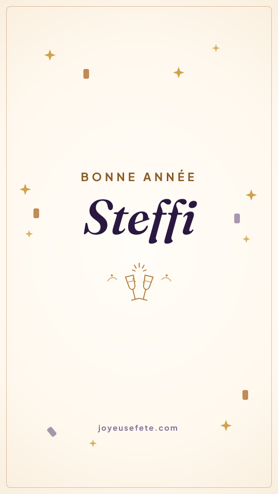 Image « Bonne année Steffi » au format story