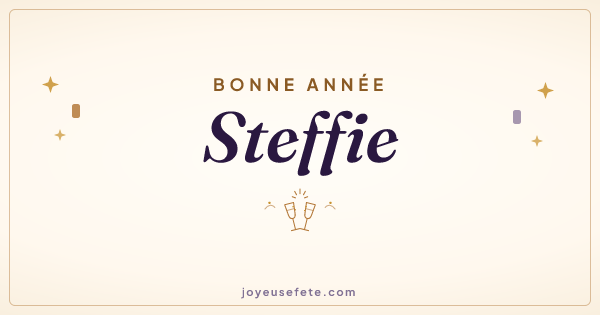 Image « Bonne année Steffie » au format large
