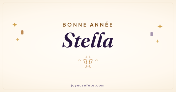 Image « Bonne année Stella » au format large