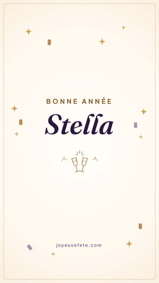 Image « Bonne année Stella » au format story