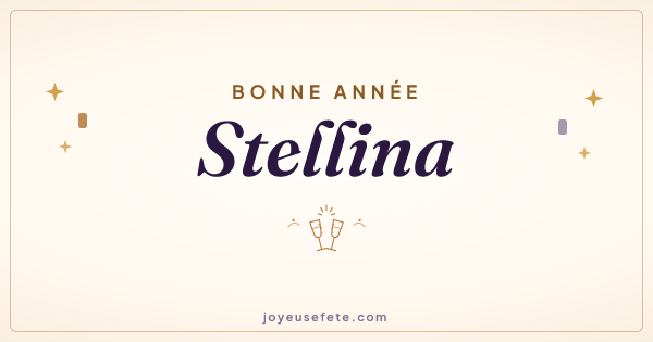 Image « Bonne année Stellina » au format large
