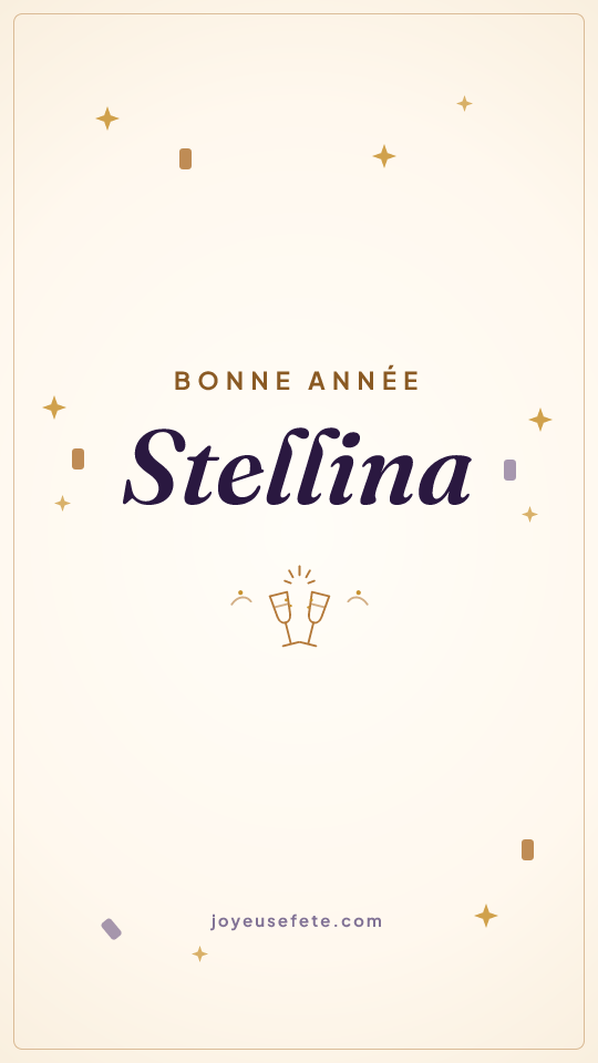 Image « Bonne année Stellina » au format story