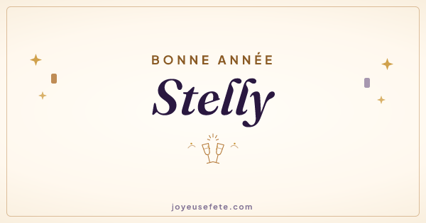 Image « Bonne année Stelly » au format large