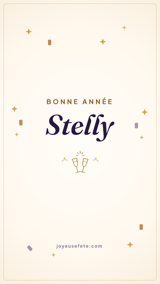 Image « Bonne année Stelly » au format story