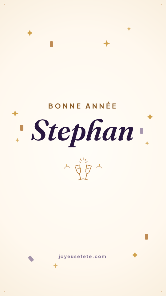 Image « Bonne année Stephan » au format story