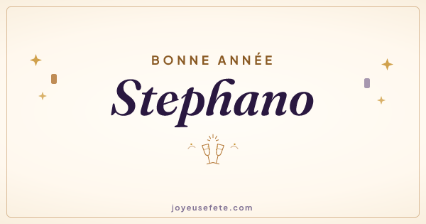Image « Bonne année Stephano » au format large