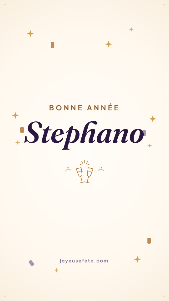 Image « Bonne année Stephano » au format story