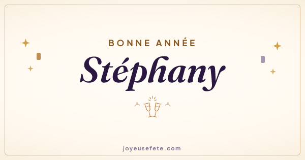 Image « Bonne année Stéphany » au format large