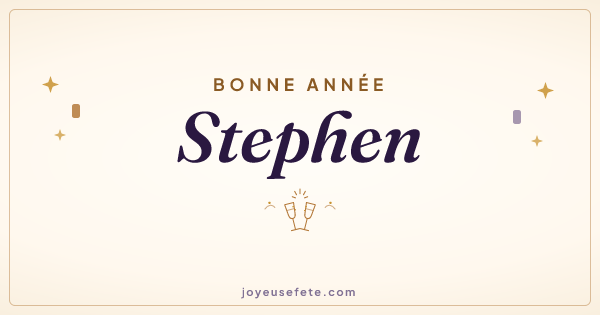 Image « Bonne année Stephen » au format large
