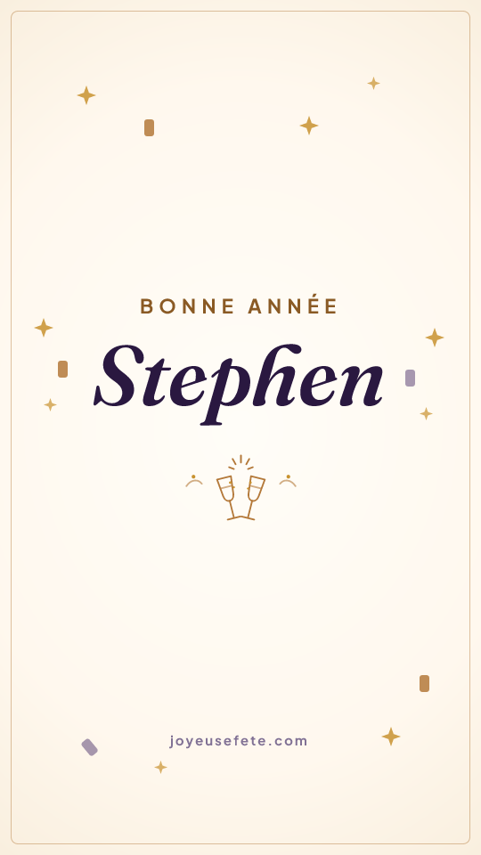 Image « Bonne année Stephen » au format story