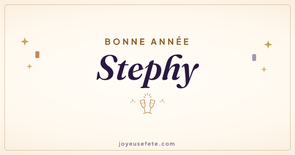 Image « Bonne année Stephy » au format large