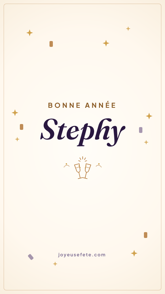 Image « Bonne année Stephy » au format story