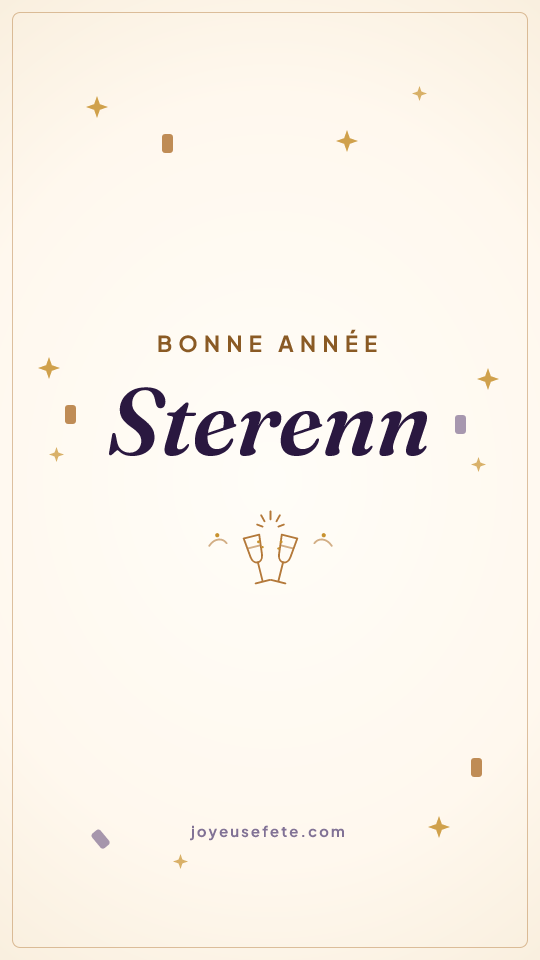 Image « Bonne année Sterenn » au format story