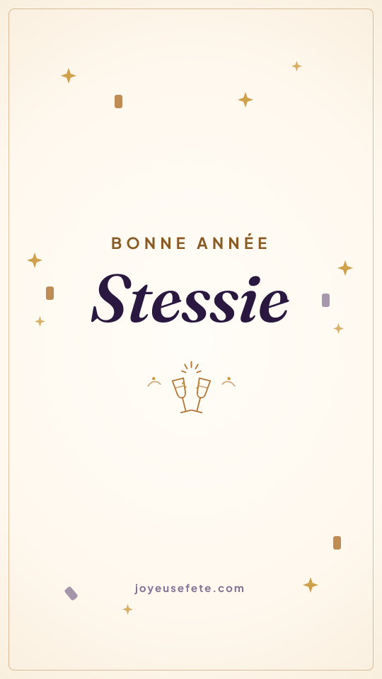 Image « Bonne année Stessie » au format story